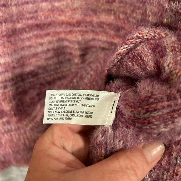 Knox Rose Purple Pink Fuzzy Sweater Women’s Size XXL or XL - Picture 4 of 4